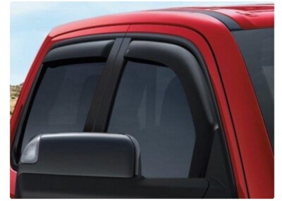 2019-2026 Ram 1500 DT Frt & Rear Tinted Window Air Deflectors Mopar 82215478