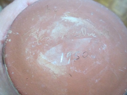 Vintage 1950 KEN MCDONALD Studio Pottery Small Creamer w/Indents/ Signed & Dated - Picture 2 of 6
