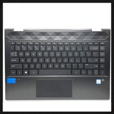 For HP 14-CD 14M-CD Top Cover With Touchpad Non-Backlit Keyboard Black US Layout