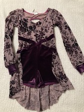 A Wish Come True dance costume lavender plum Size MC medium child