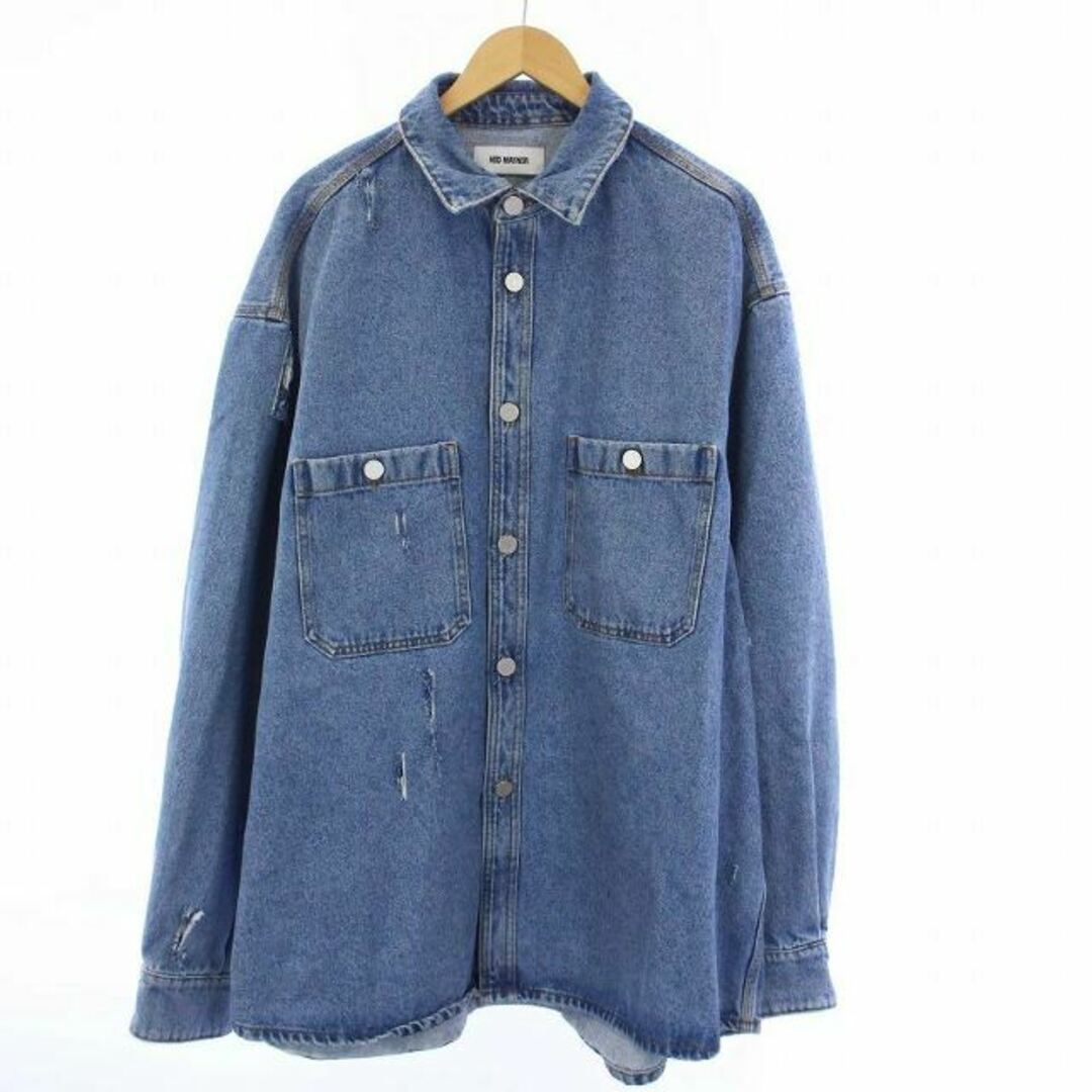 Hedmaner Hed Mayner 23SS BLUE INDIGO HEAVY DENIM SHIRT JEANS G 