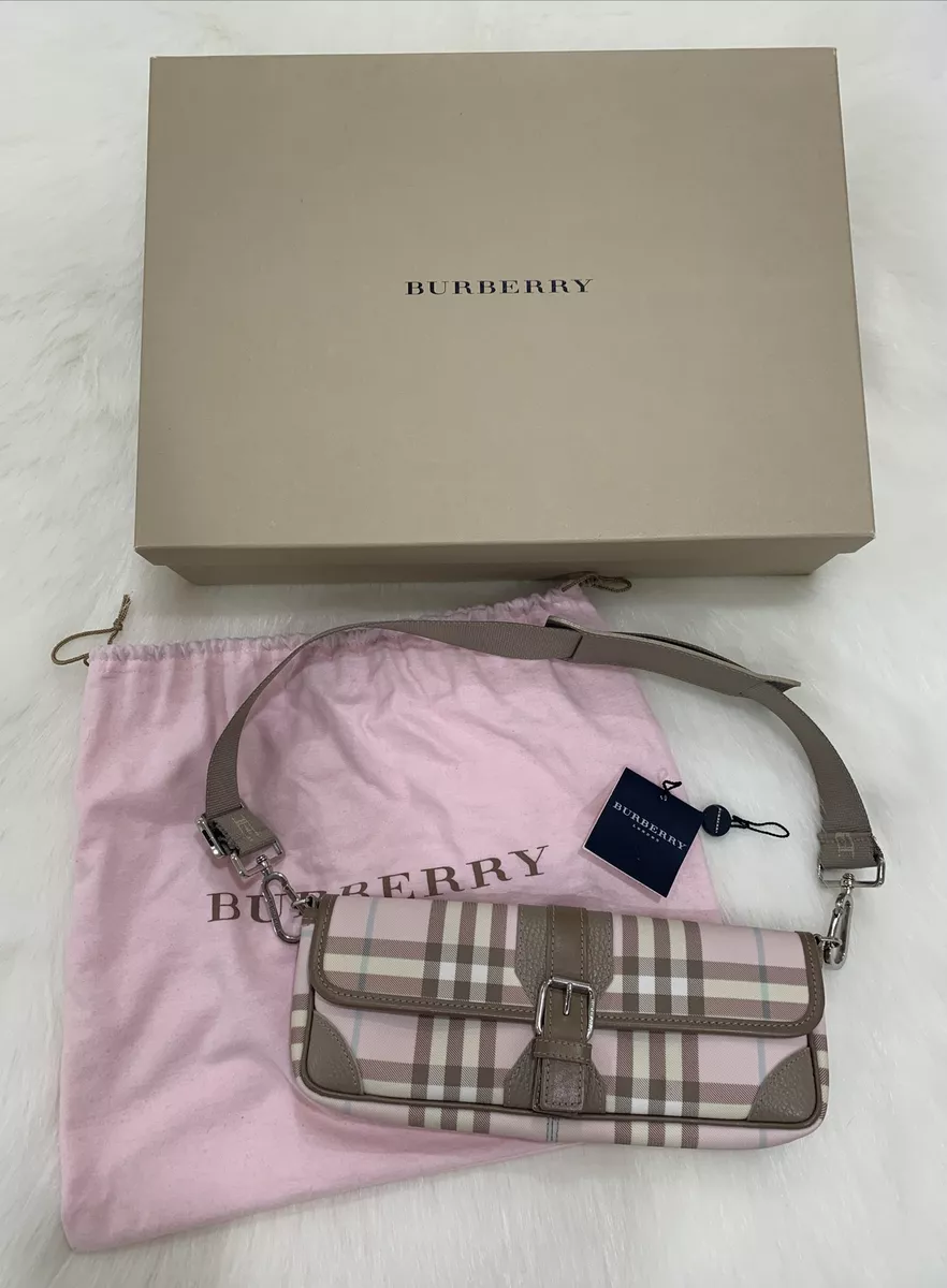 Burberry, Bags, Burberry Nova Check Pink Ombr Shoulder Bag