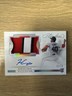 2022 Panini Flawless Josiah Gray RC Holo 3 Color Player Worn Patch Auto /25