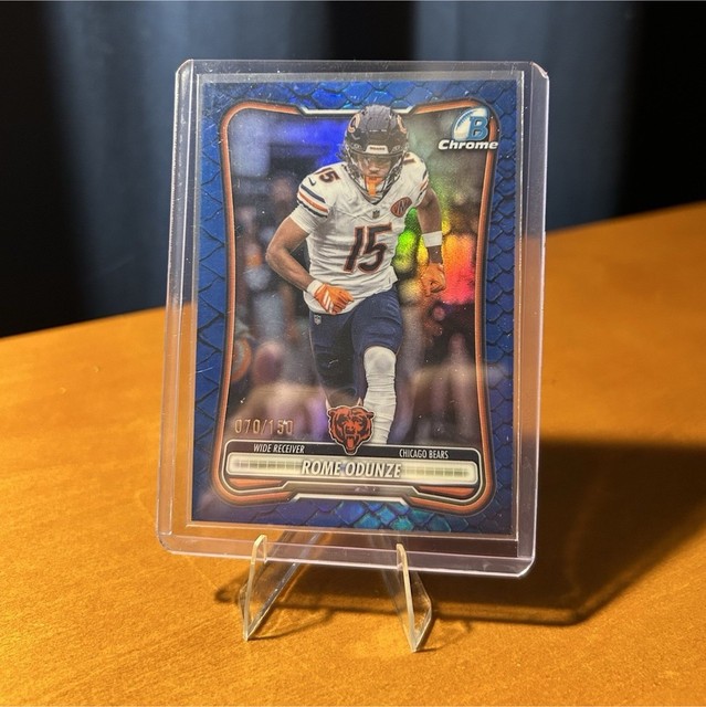 Topps 2024 Chrome Rome Odunze BCV-16 Blue /150 Chicago Bears (RC)