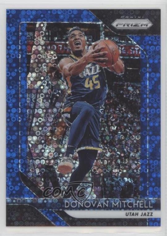 2018-19 Panini Prizm Fast Break Blue Prizm 17/175 Donovan Mitchell #143 0ja4