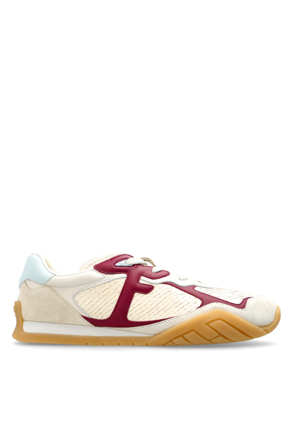 Fendi - Women - Sports shoes with logo - Cream
