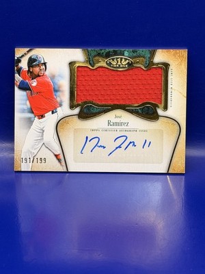 2026 Topps Tier One Auto Game Used Jumbo Relic Jose Ramirez 191/199 #AT1JR-JR