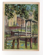 Scenes of the Netherlands Trade Card. #44 Castle bridge, Doorwerth