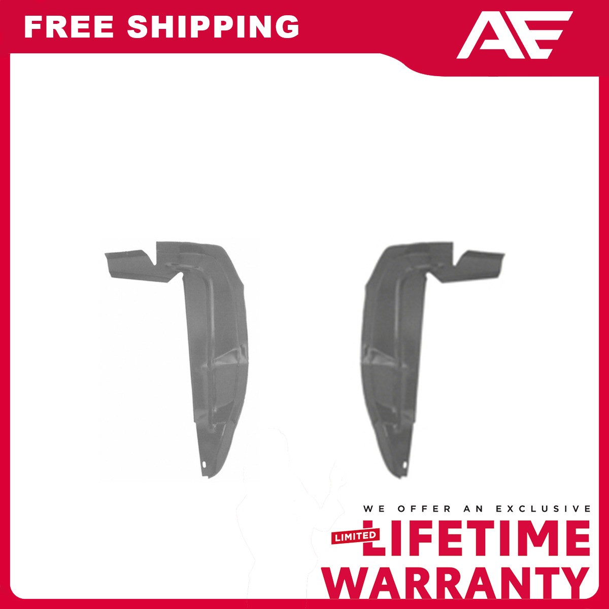 Fender Splash Shields Set For 1967-1968 Ford GT40 Mustang