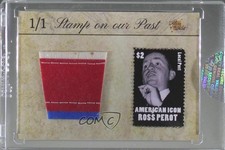 2019 The Bar Pieces of the Past One Time Stamp on Our Past 1/1 Ross Perot k0f