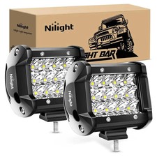 4 Inch 36w Triple Row Spot Led Pods Pair 3600lm Off-road Driving Fog Lights