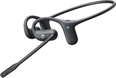 Open Ear Headphones with Mic, Bluetooth V5.4 Headset with Noise Cancelling Micro