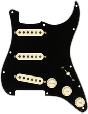 Fender Tex-Mex SSS Pre-wired Stratocaster Pickguard - Black 3-ply