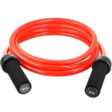 Weighted Jump Rope 1.5LB Solid PVC 12mm Non-Slip Foam Grip Crossfit Boxing Fi...