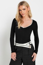 PixieGirl Petite Women's Sweetheart Neck Top