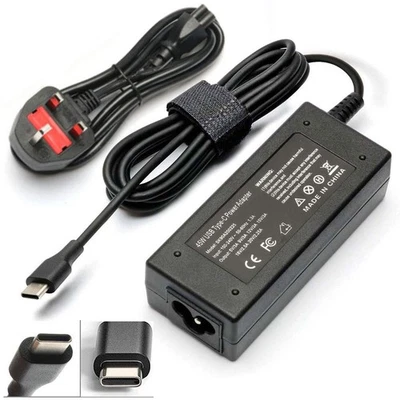 45W USB C Chromebook Laptop Charger for Lenovo HP Dell Acer ASUS Google UK - Image 1 of 2
