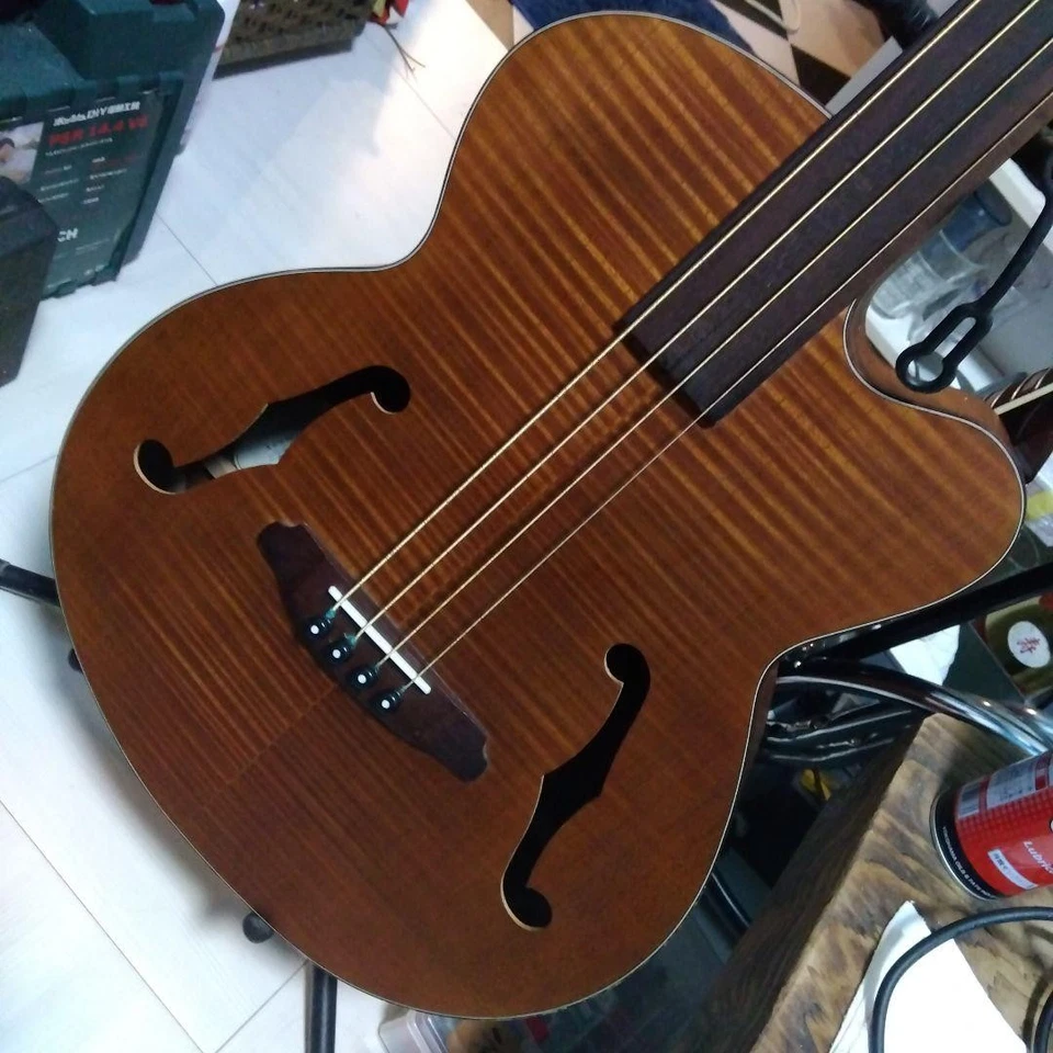 Bajo Eléctrico Acústico Aria FEB-FL/F N Natural Hecho en Japón Foto 2 de 4