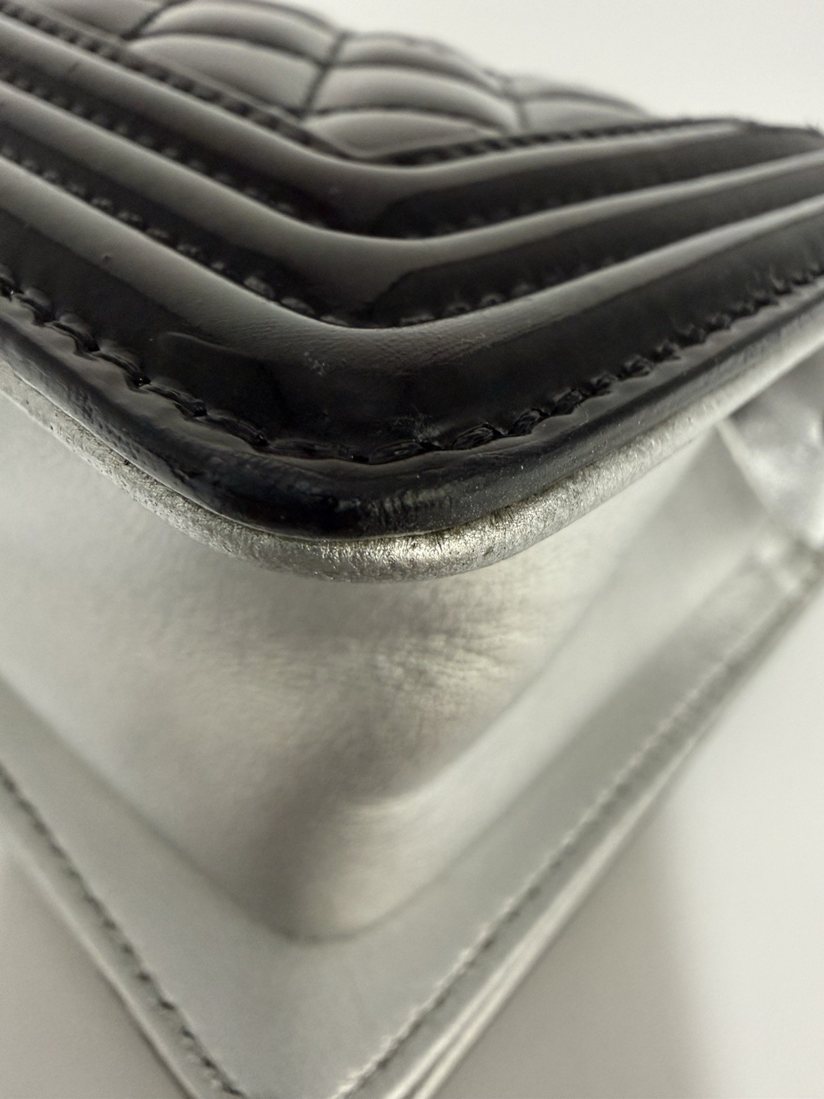 Chanel Plexiglass Pattern Two Tone Boy Bag - image 11