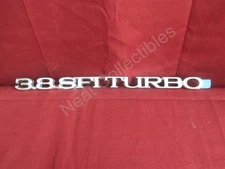 NOS OEM Buick Regal T Type Trunk Nameplate Emblem 3.8 SFI Turbo 1984 -85 Chrome