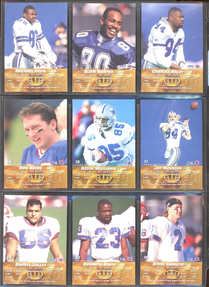 1994 Pacific Crown Collection Football, base cards 1 to 450, U-PICK, BB2 - Image 2 of 2