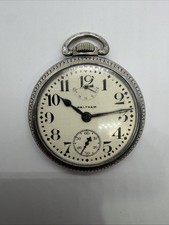 Waltham 1935 Wind Indicator Vanguard 23 Jewel Railroad Pocket Watch 16s Runs