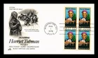 US COVER HARRIET TUBMAN BLACK HERITAGE SERIES FDC SCOTT 1744 BLOCK OF 4