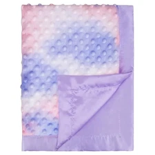 Silky Satin Baby Blanket for Girls Unique Tie Dye Minky Fabric with Soft Luxu...