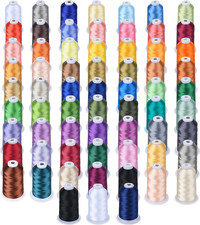 5500Yds X 66 Spools Embroidery Thread   5000M High-Yardage 40WT Trilobal Polyest