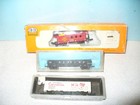 3XN-Scale Freight Cars-READING Gondola+CARNATION Reefer+SANTA FE Caboose-VG! — photo 1