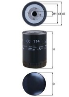 ÖLfilter Knecht OC 114 Anschraubfilter FüR Opel Chevrolet Renault Diplomat 1YY