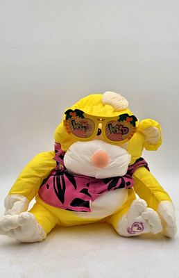 Plush Puffalump Wild Monkey Yellow Loud Shirt Glasses 1987 #8055 Fisher Price