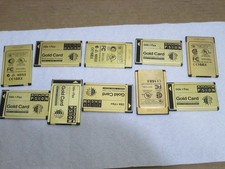 Lot Of 10 Ten Gold Card 56K  Fax Multi-Function CreditCard PCMCIA Slot PC Card