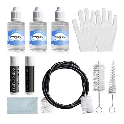 Trumpet Cleaning Kit  3 Trumpet Lubricating Valve Oil, 2 Slide Grease,Valve, ...