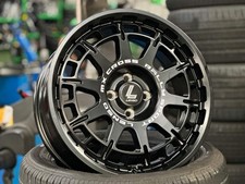 New 17x7.5 Et40 Lenso Mx Ebola Rim 4 Wheel Matt Black 4x100