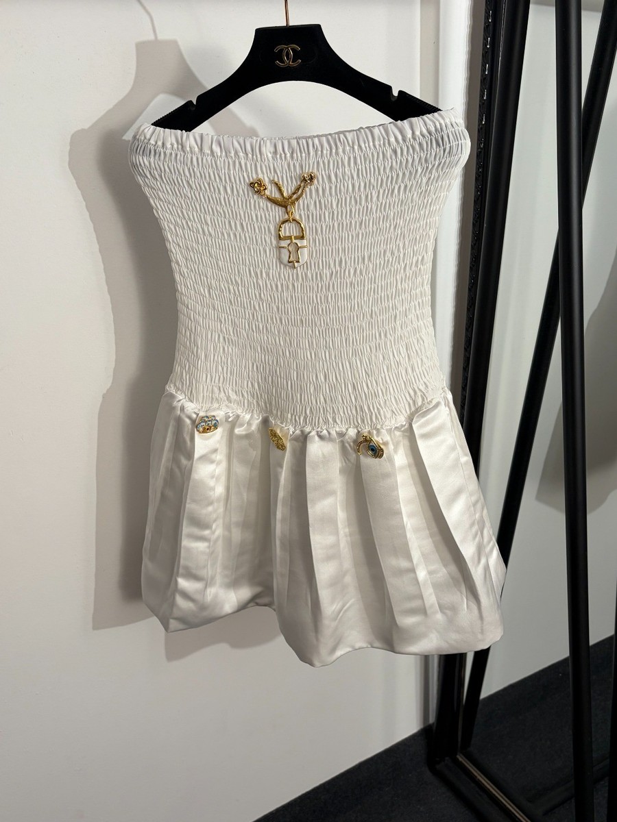 knee length dresses for ladies SKELETON BUSTIER DRESS main image 0