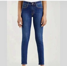 Levi's Womens 721 High Rise Skinny Denim Blue Jeans Size 26x32 Medium Wash NWT