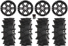 ITP SS212 14" Wheels Black 30" Outlaw Max Tires Textron Wildcat XX