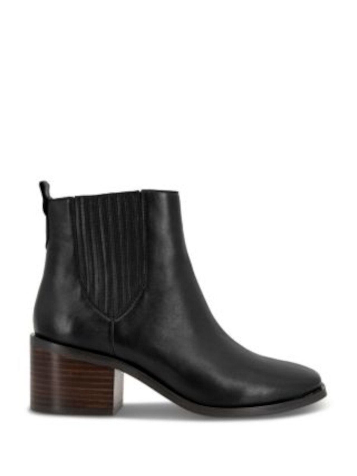 ВЕЛИКОЛЕПНЫЕ женские черные туфли на каблуке с язычком Amalie Toe из кожи Челси на блочном каблуке 85 М 6990₽