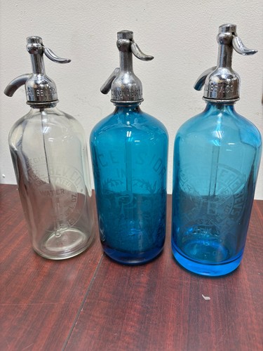 Vintage Lobel & Pa Bottle Co. NJ Set of Three(3) Seltzer
