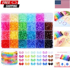 2160PCS Crystal Bicone Beads 24 Colors Faceted Beads for Jewelry Making