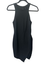 Lulu’s Small Rocksteady and Ready Black Bodycon Dress Cocktail Night Out #6097
