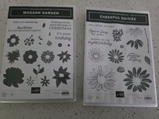 Stampin Up Cheerful Daisies Modern Garden Photopolymer Stamp Set New