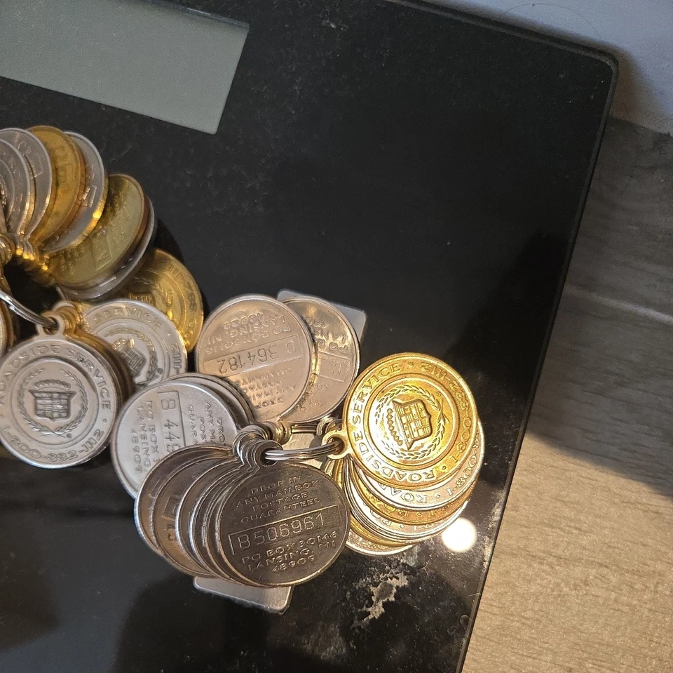 Caddilac Roadside Service Drop In Box Key Chain token. - Image 4 of 4