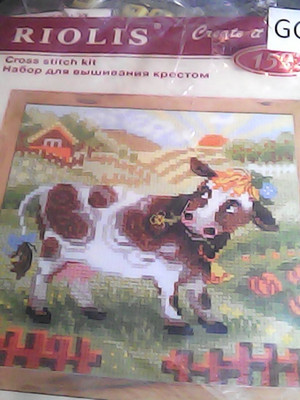 Zweigart Riolis Cross Stitch Kit - Cow