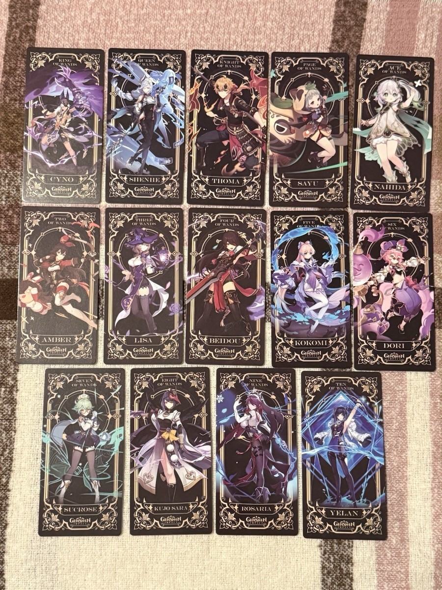 Genshin Impact - Minor Arcana Tarot Cards (56) | eBay