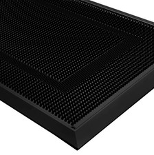Front Door Mat Outside Entrance, 36" x 17" Heavy Duty Rubber Outdoor Mats Enl...