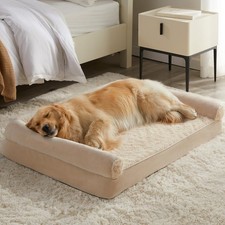 Orthopedic Waterproof Dog Bed for Large  Medium Dogs, Removable Washable Cover