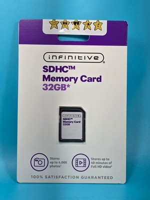 Infinitive SDHC Memory Card 32GB w/90MBPS Transfer Speed 