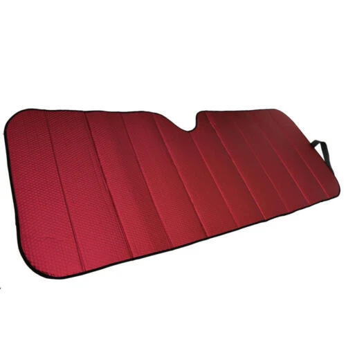 Auto Sunshade Red Foil Reflective Sun Shade for Car Cover Visor Jumbo Size - Image 2 of 4