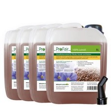 20 Liter ProFair&reg; Lein&ouml;l, Erstpressung. kaltgepresst, 100% rein, OHNE Zus&auml;tze